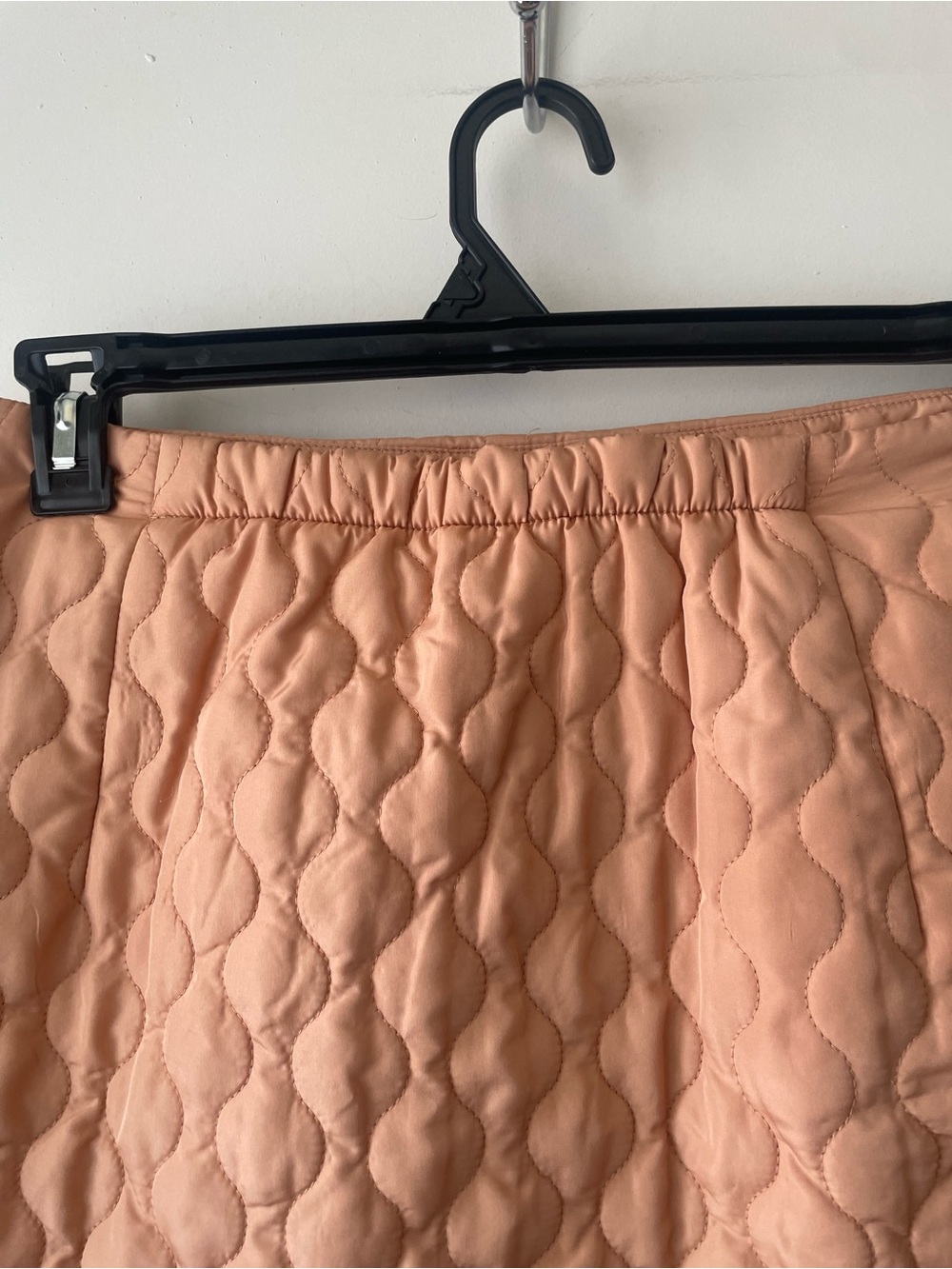 ( And now this) Quilted Mini Skirt in Soft Peach - Picture 4 of 9